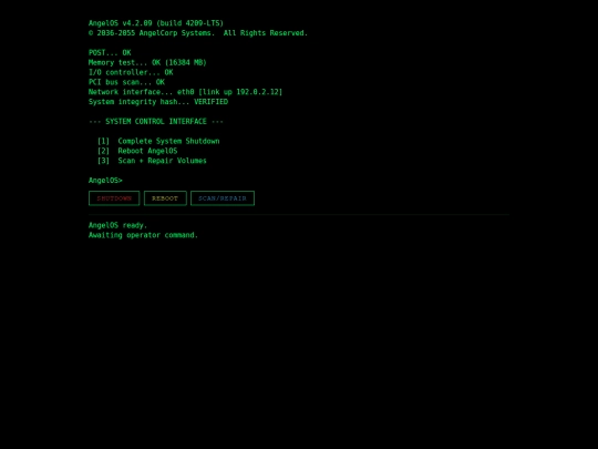 AngelOS screenshot