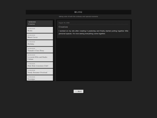 blog screenshot