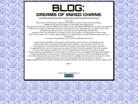blog screenshot
