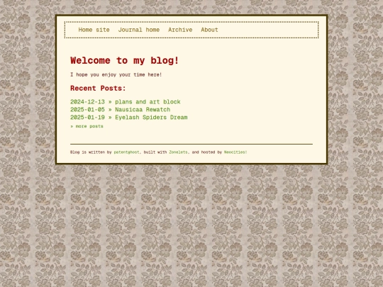 blog screenshot