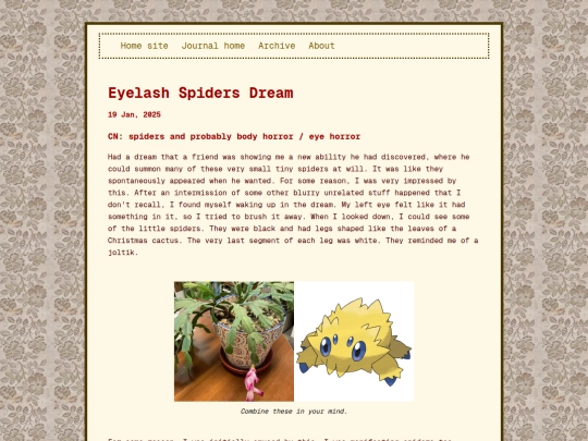 blog/posts/2025-01-19-Eyelash-Spiders-Dream screenshot