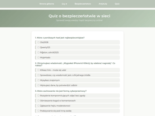 quiz screenshot