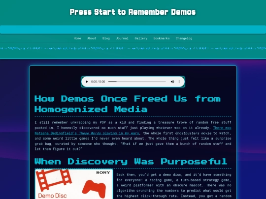 Blog/Demos/Demos screenshot
