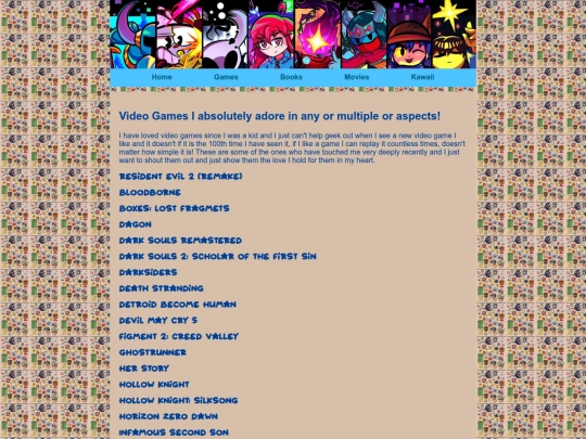Games screenshot