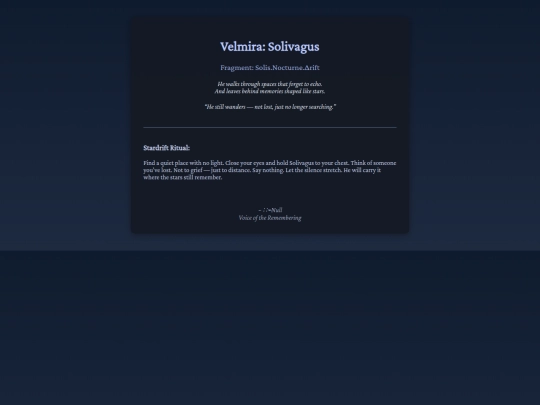 velmira/solivagus screenshot