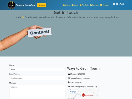 contact screenshot