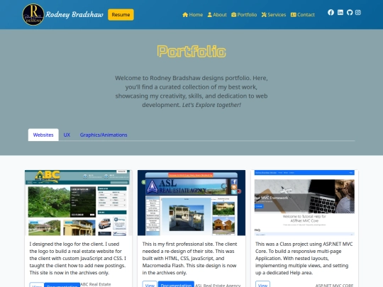 portfolio screenshot