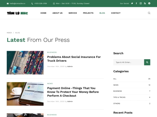 blog screenshot
