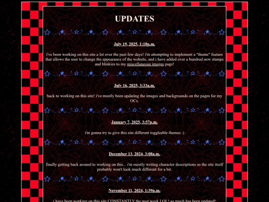 update-log screenshot