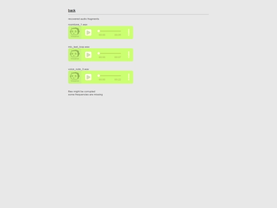 audio screenshot