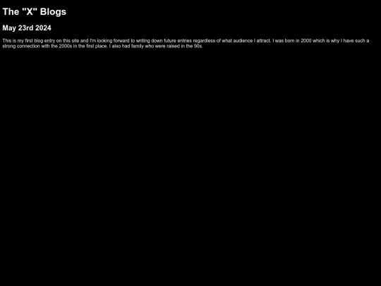 Blog screenshot