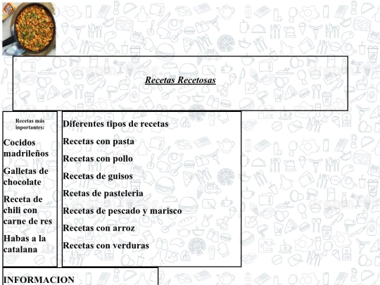 mi web/Recetas screenshot