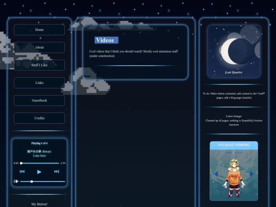 pages/favoritethings/videos screenshot