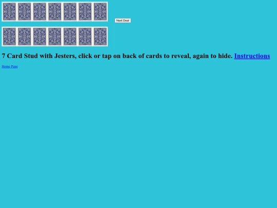 7CardStudWithJesters screenshot