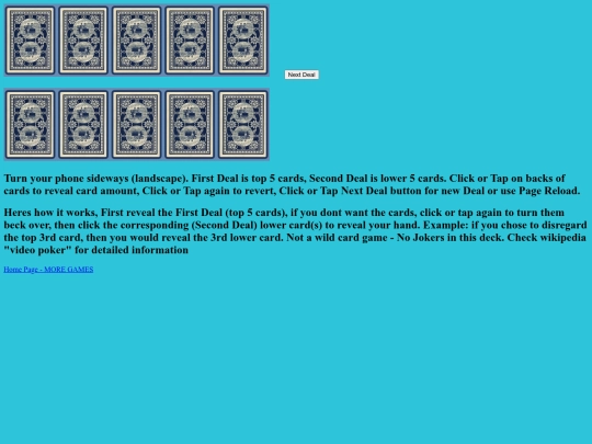 VideoPoker screenshot