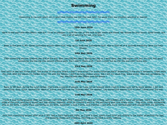 swimming screenshot