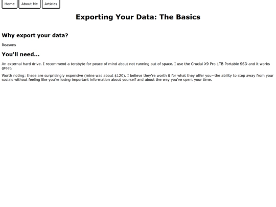 articles/exportingbasics screenshot