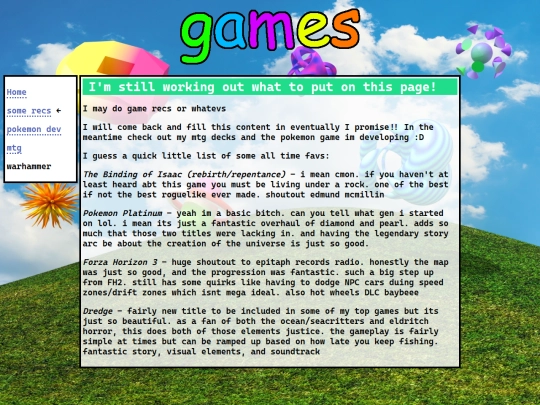 games screenshot