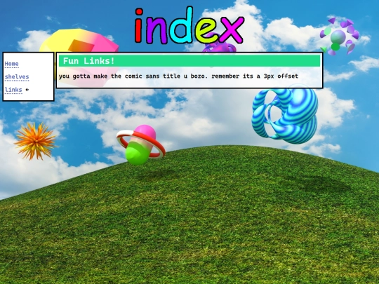 links screenshot