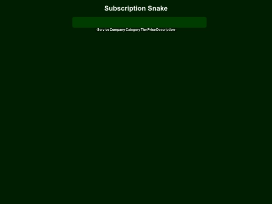 subsnake/snake screenshot