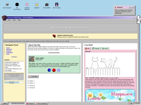 index screenshot