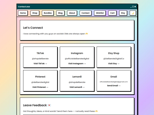contact screenshot
