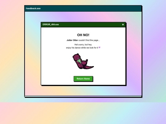feedback screenshot
