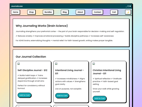 journals screenshot