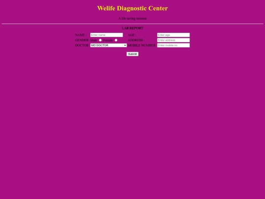 avm makkal/welife diacnostic center screenshot