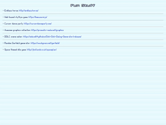 links-pages/miscellaneous screenshot