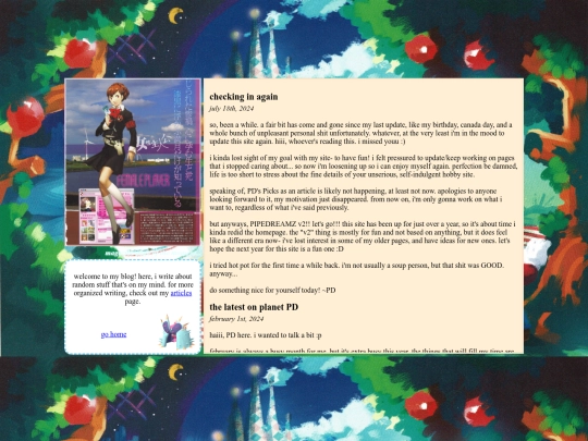 blog screenshot