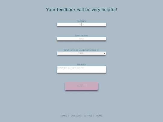 feedback/feedback screenshot