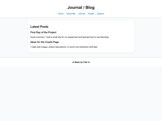 journal screenshot