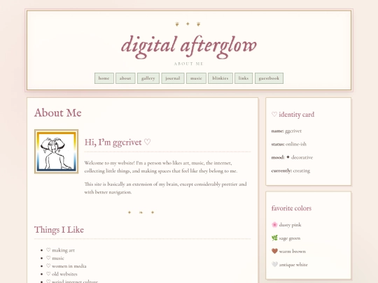 aboutme screenshot