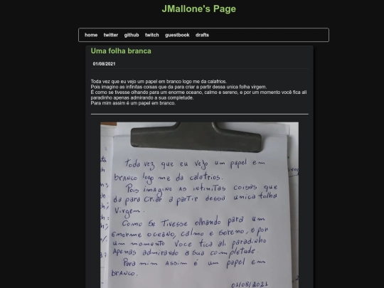pages/folha-branca screenshot