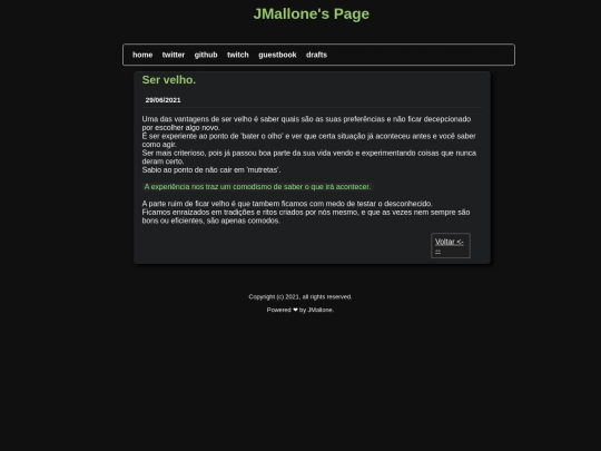 pages/ser-velho screenshot