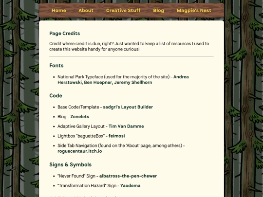 credits screenshot