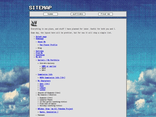 sitemap screenshot