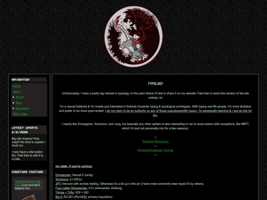typology screenshot
