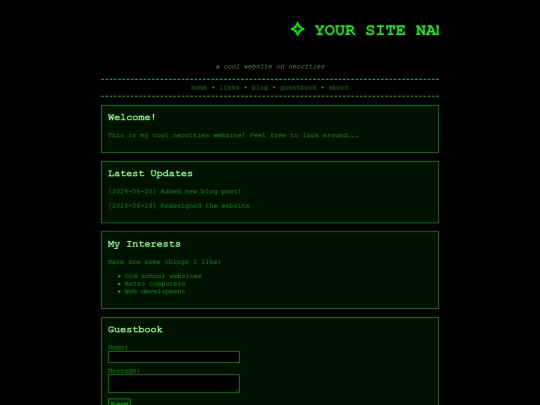 index screenshot