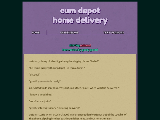 textversions/cumdepot screenshot