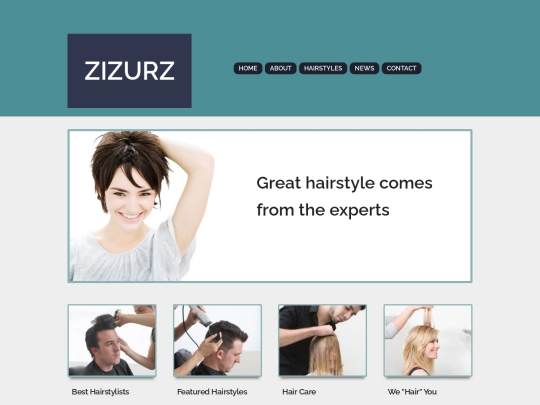 hair-site screenshot