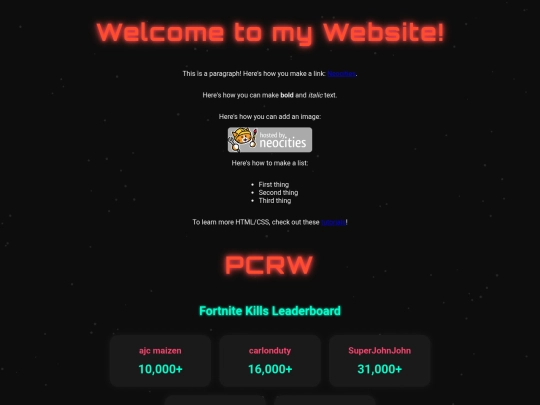 index screenshot