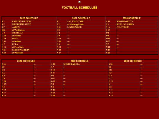 schedules screenshot