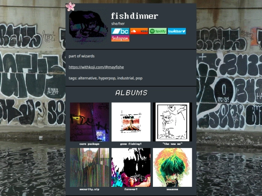 artist/fishdinner screenshot