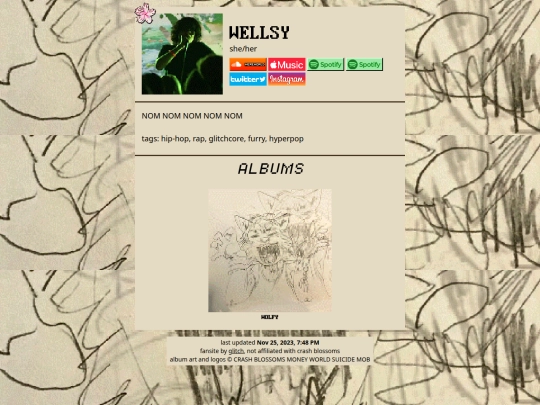 artist/wellsy screenshot