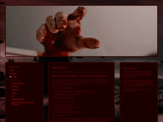 reviews/masters-of-horror screenshot