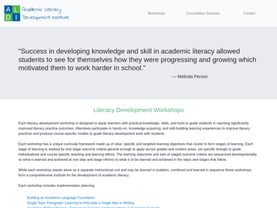 workshops screenshot