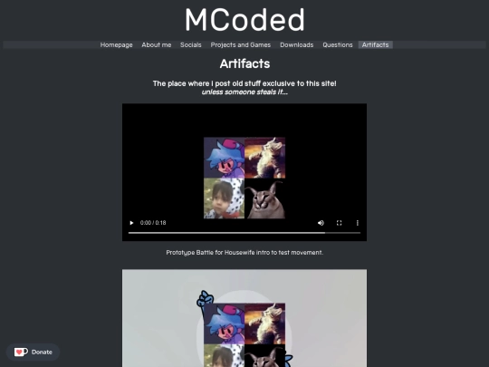 artifacts screenshot