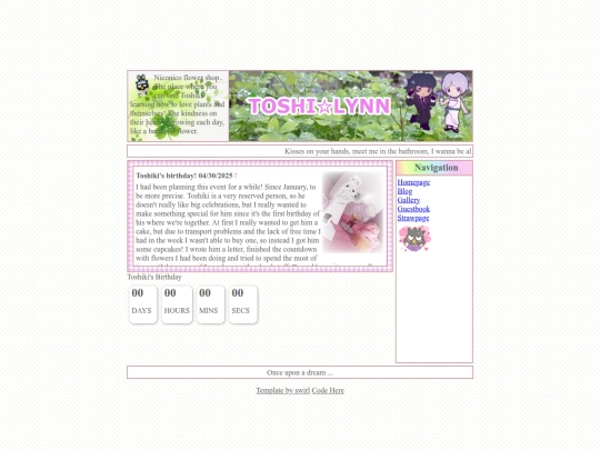 blog screenshot